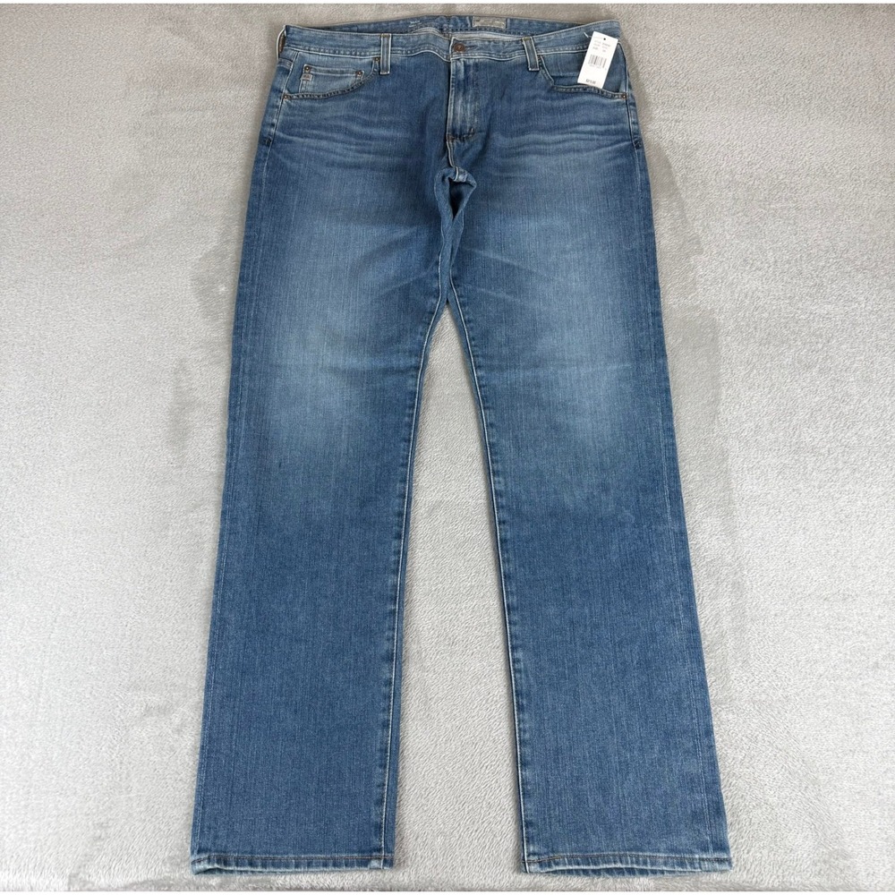 Adriano Goldschmied Tellis Modern Slim Jeans Mens 38x34 Bandolier Blue $215 NWT